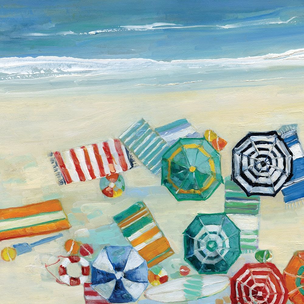 Beach Fun II art print by Sally Swatland for $57.95 CAD