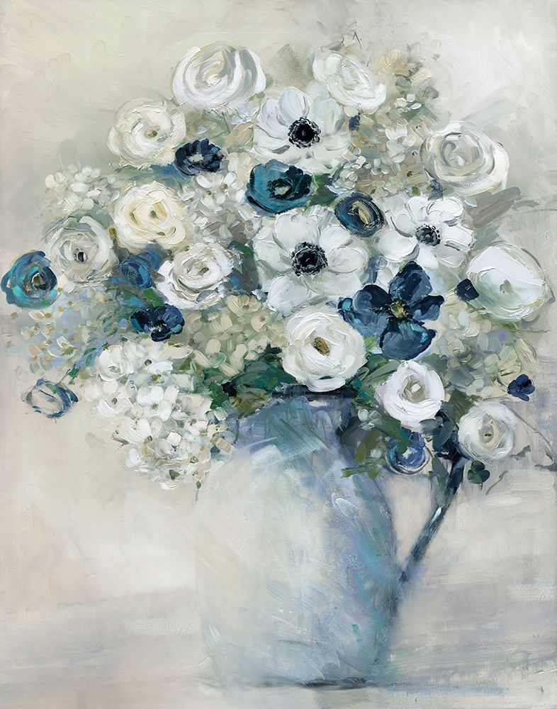 Anemone and Blue art print by Sally Swatland for $57.95 CAD