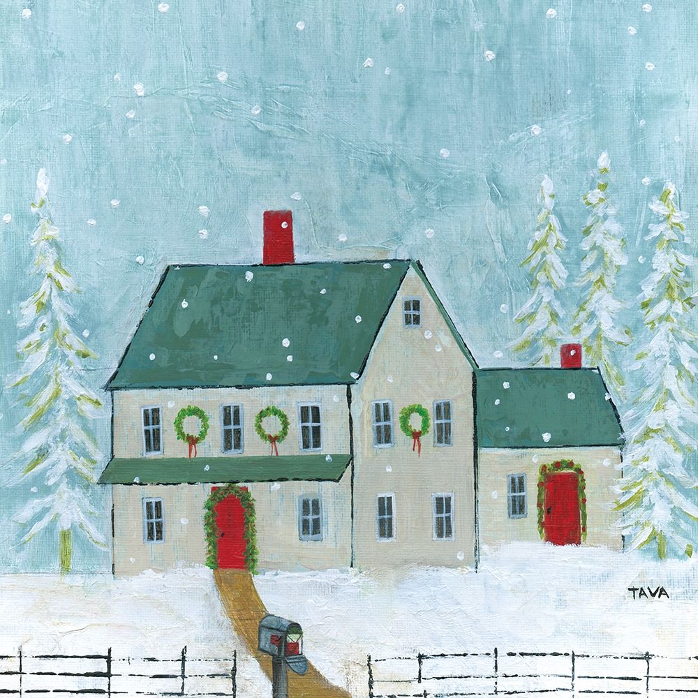 Home For Christmas art print by Tava Studios for $57.95 CAD
