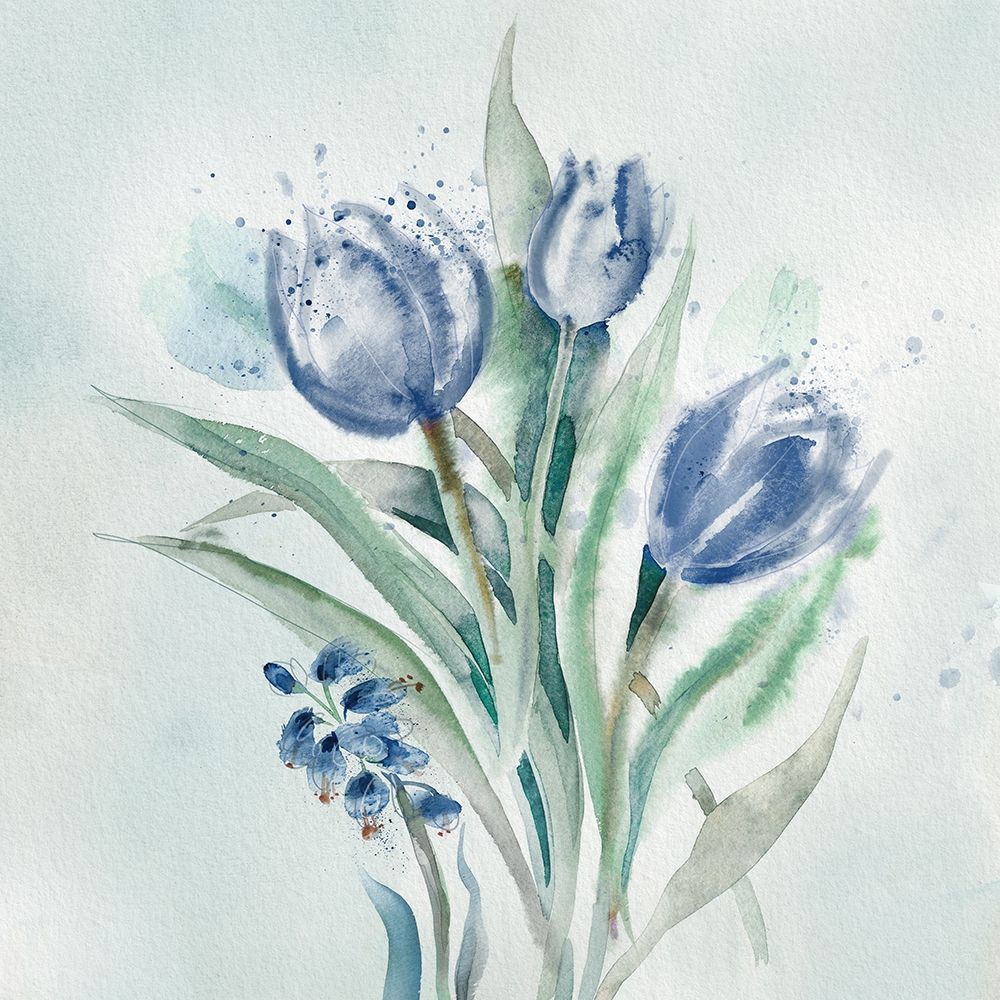 Blue Flower Wash art print by Conrad Knutsen for $57.95 CAD