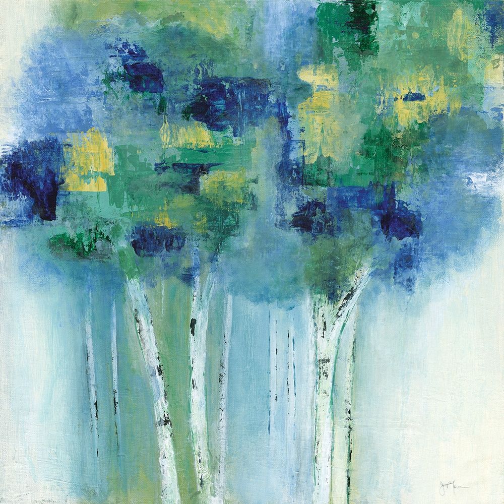 Birch In Blues art print by Tava Studios for $57.95 CAD