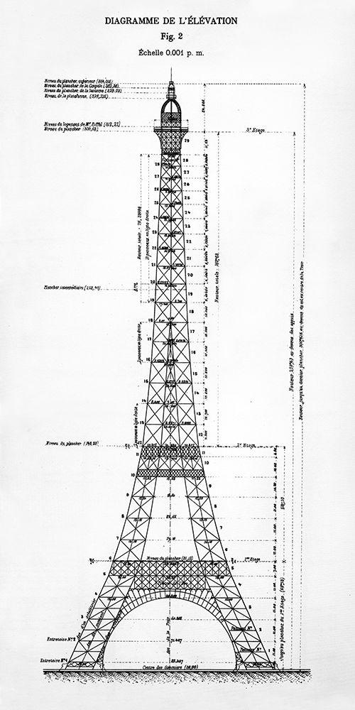 Eiffel Elevation art print by Kelly Donovan for $57.95 CAD