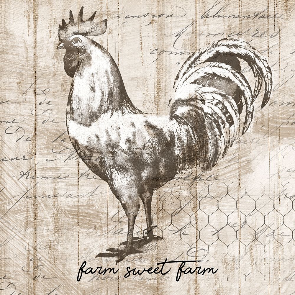Farm Rooster art print by Conrad Knutsen for $57.95 CAD