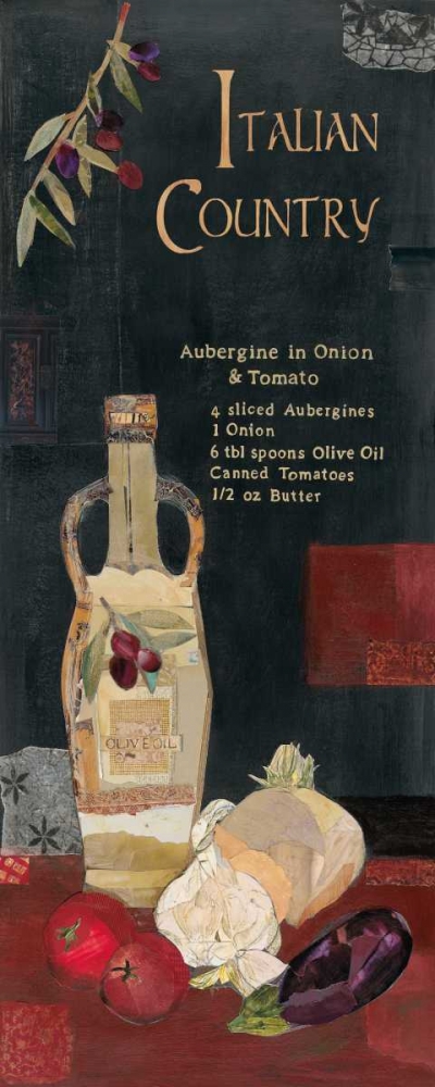 Aubergine in Onion and Tomato art print by Kate and Elizabeth Pope for $57.95 CAD