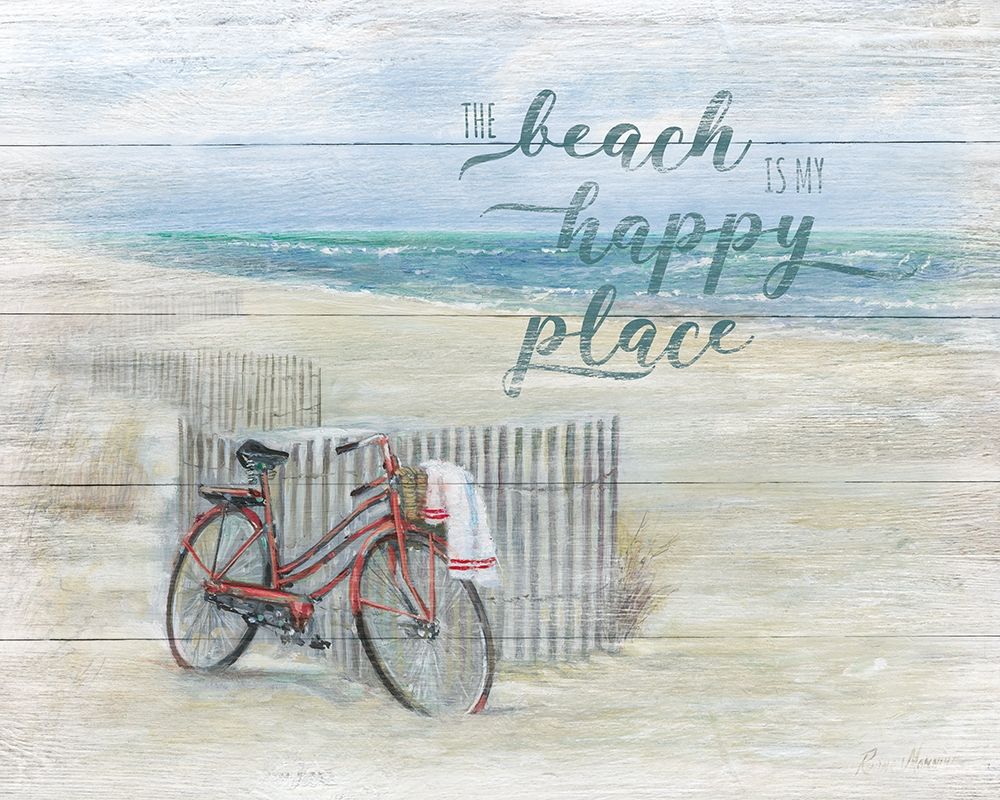 Beach Happy Place art print by Ruane Manning for $57.95 CAD
