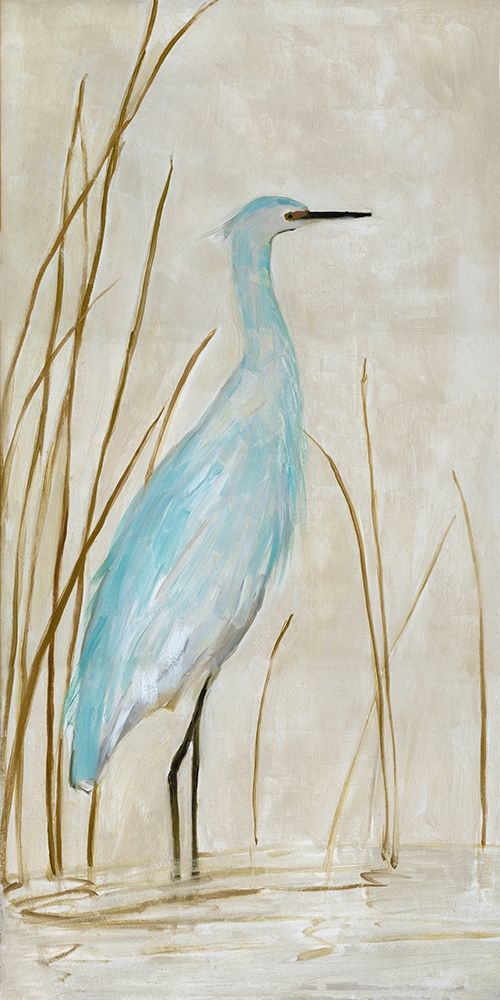 Soft Egret I art print by Sally Swatland for $57.95 CAD