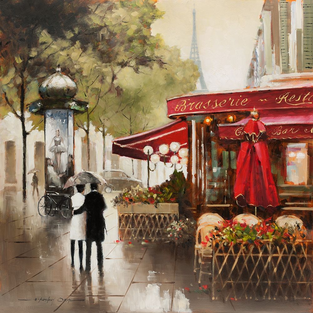 Paris In The Rain art print by E. Anthony Orme for $57.95 CAD