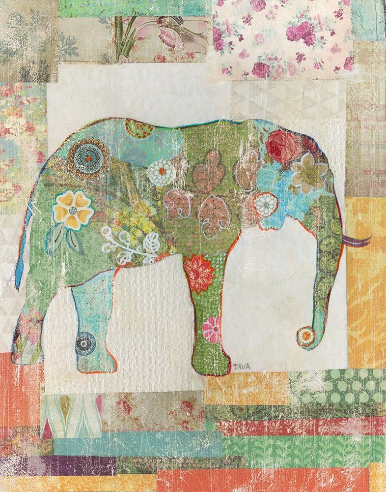 Elephant Montage art print by Tava Studios for $57.95 CAD