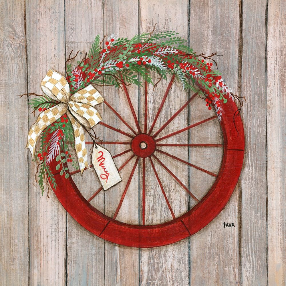 Christmas Wheel art print by Tava Studios for $57.95 CAD