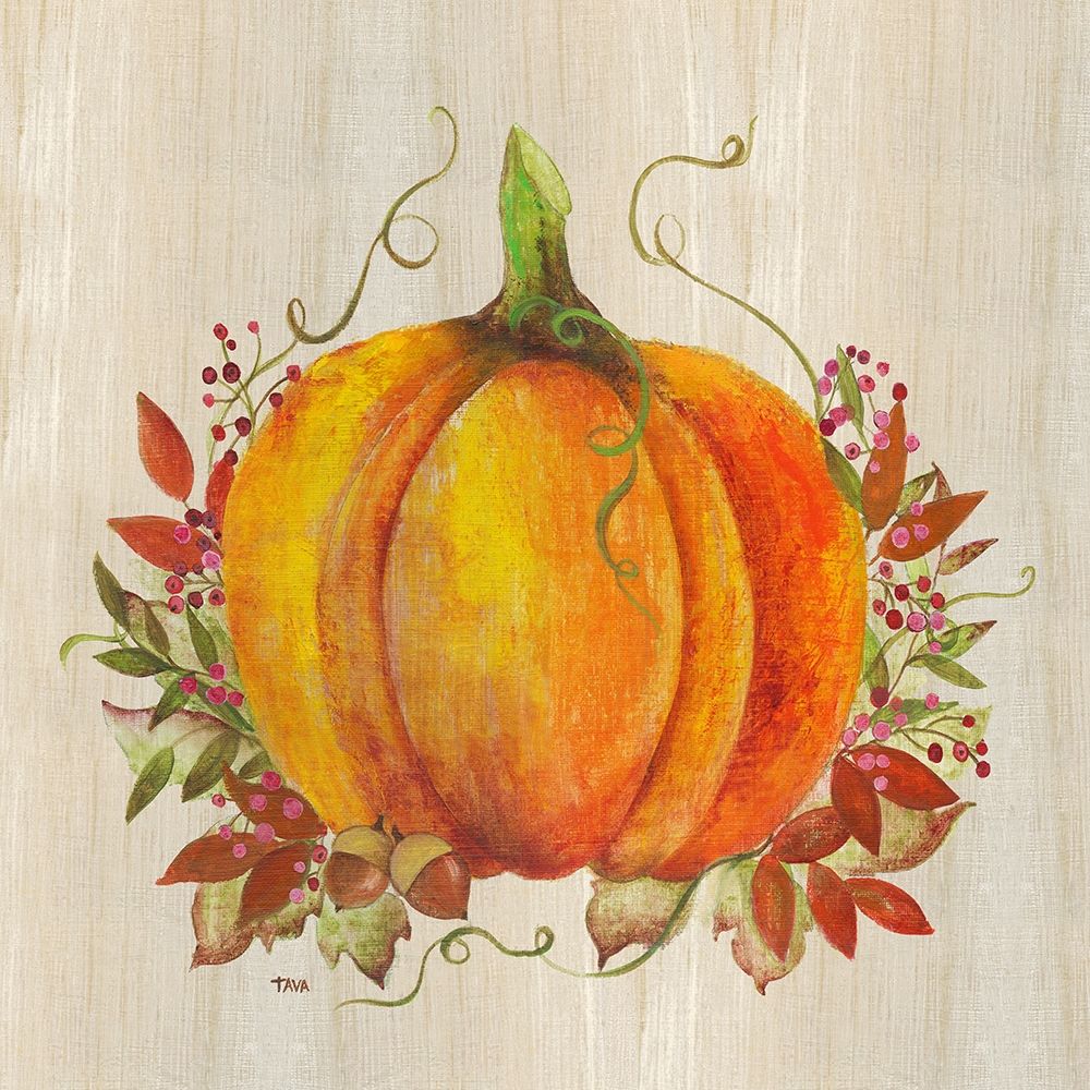 Pumpkin in Fall art print by Tava Studios for $57.95 CAD