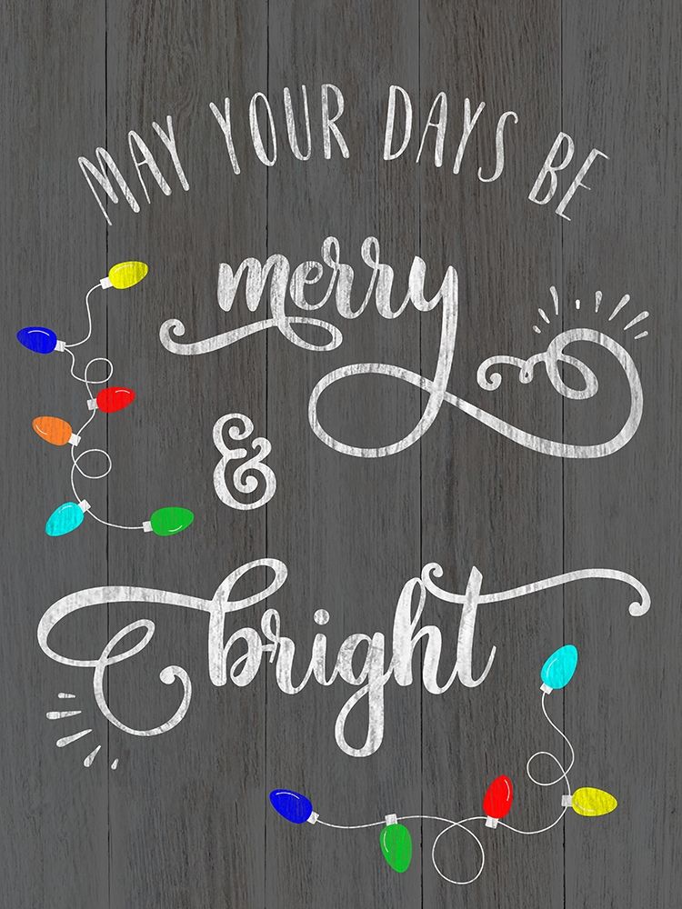 Merry and Bright art print by CAD Designs for $57.95 CAD