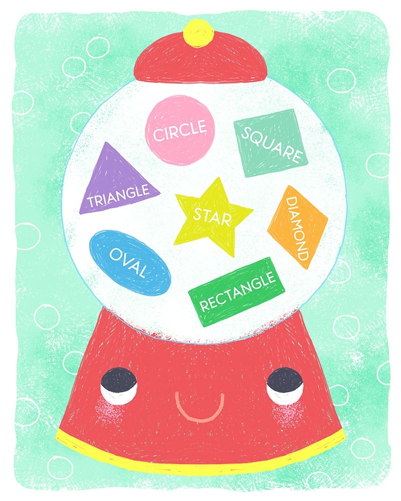 Gumball Shapes art print by Lizzy Doyle for $57.95 CAD