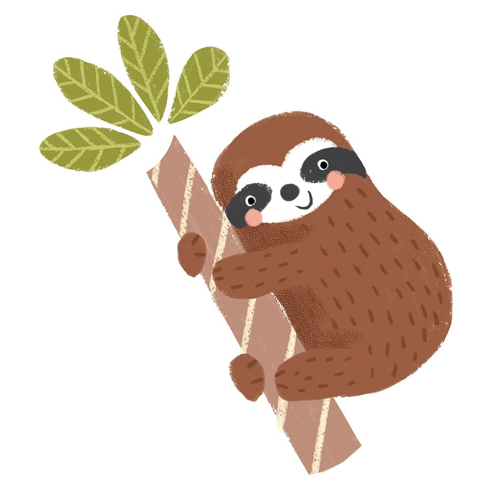 Brown Sloth art print by Louise Anglicas for $57.95 CAD