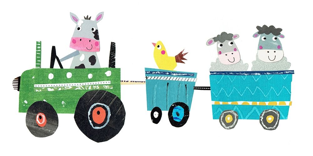 Cute Farm art print by Kate and Elizabeth Pope for $57.95 CAD