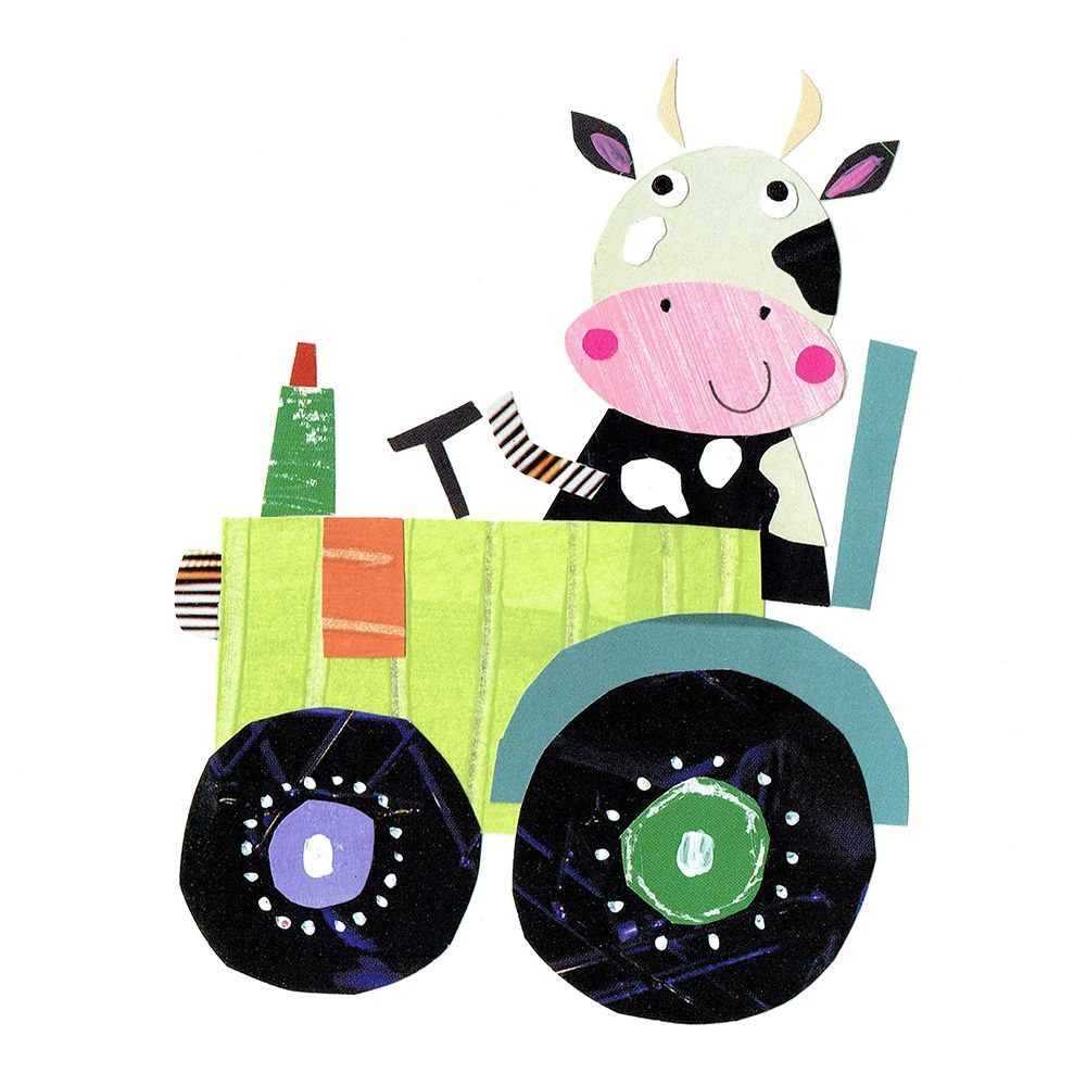 Cute Farm Cow art print by Kate and Elizabeth Pope for $57.95 CAD