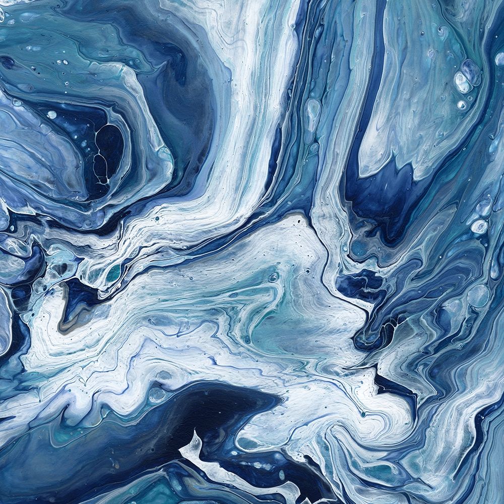 Blue Sea Agate art print by Katrina Craven for $57.95 CAD