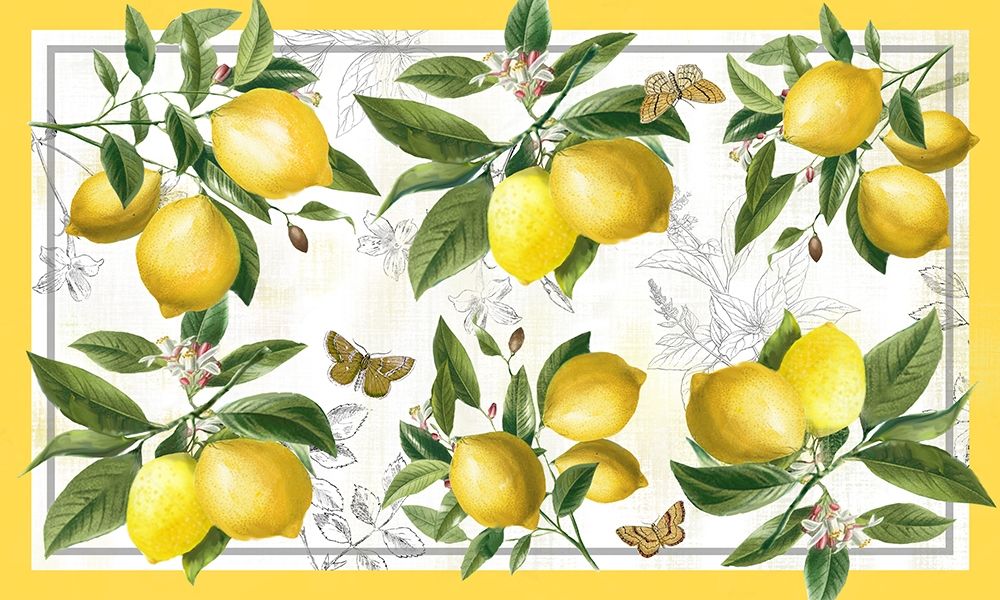 Linen Lemons art print by Nan for $57.95 CAD