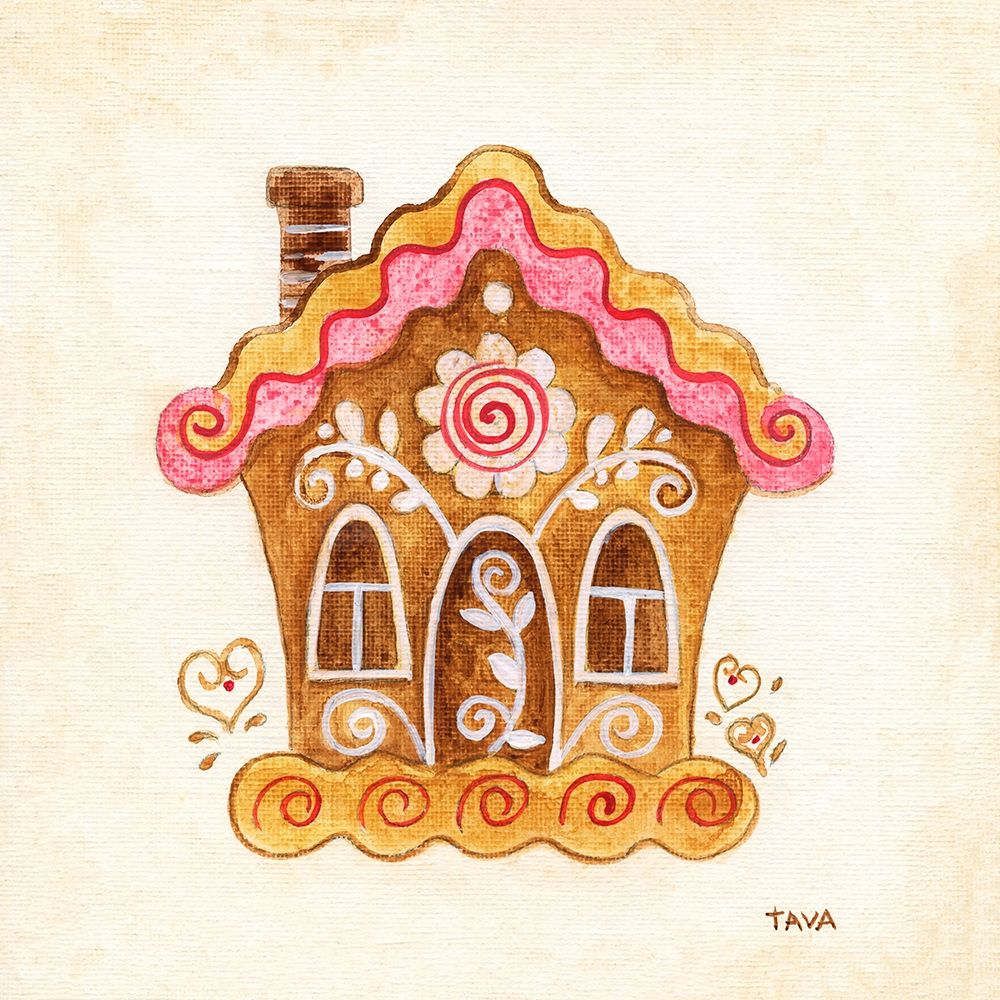 Gingerbread House II art print by Tava Studios for $57.95 CAD