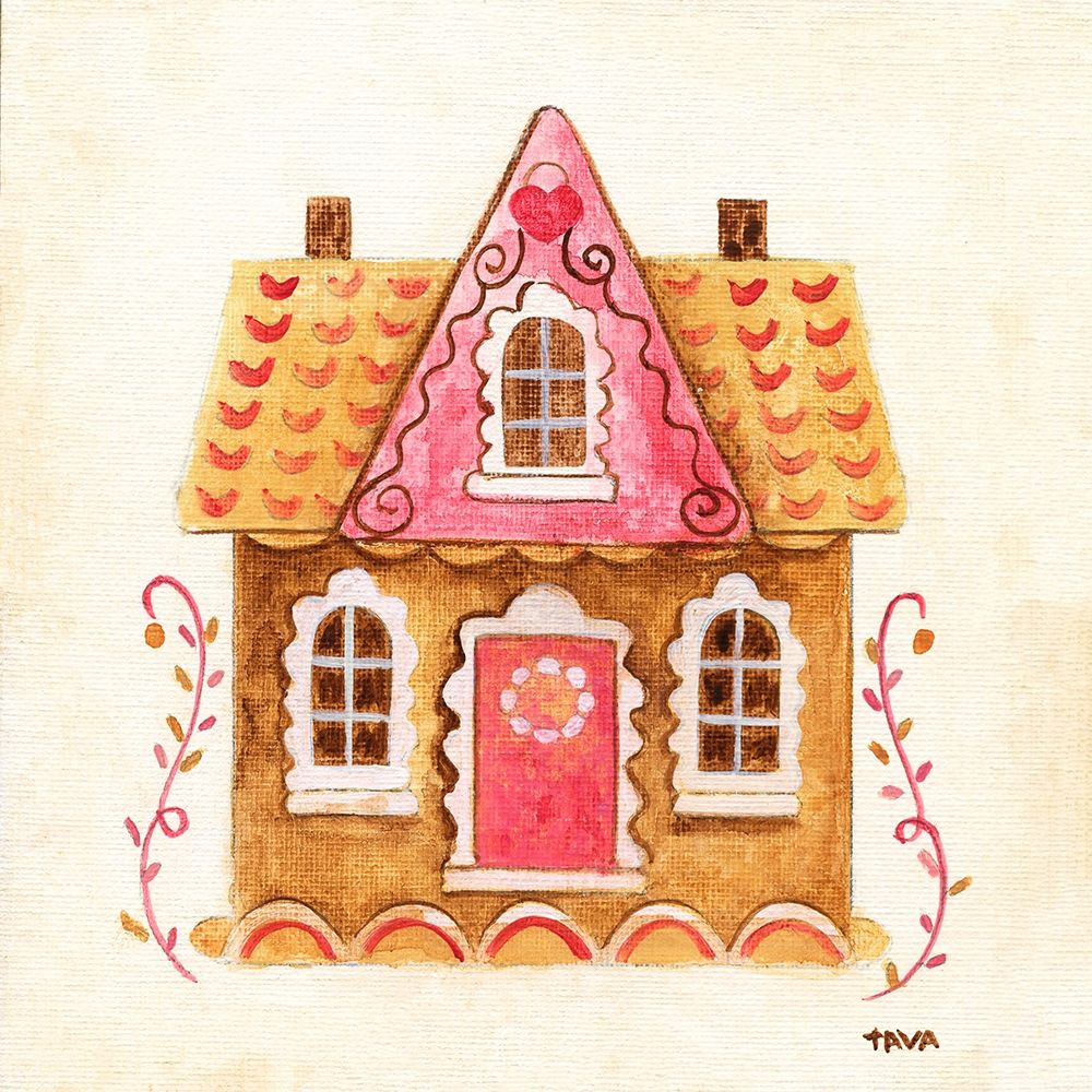 Gingerbread House IV art print by Tava Studios for $57.95 CAD