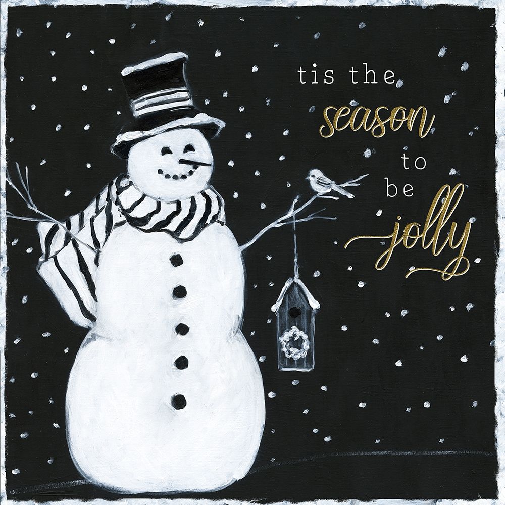 Tis the Season Snowman art print by Sally Swatland for $57.95 CAD
