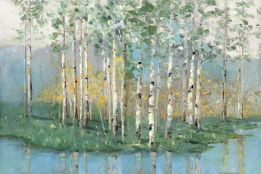 Birch Reflections Revisited art print by Sally Swatland for $57.95 CAD