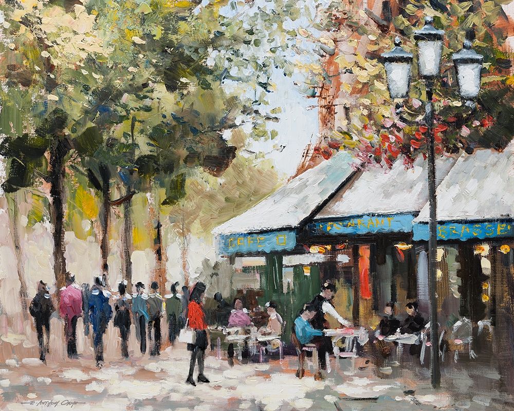 Paris Teal II art print by E. Anthony Orme for $57.95 CAD