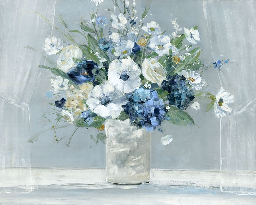 Be Happy Blue art print by Sally Swatland for $57.95 CAD