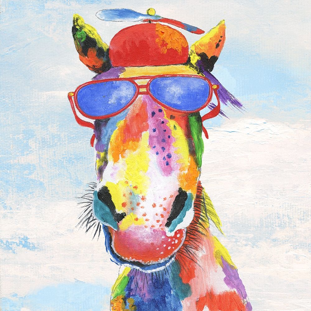 Groovy Horse and Sky art print by Tava Studios for $57.95 CAD