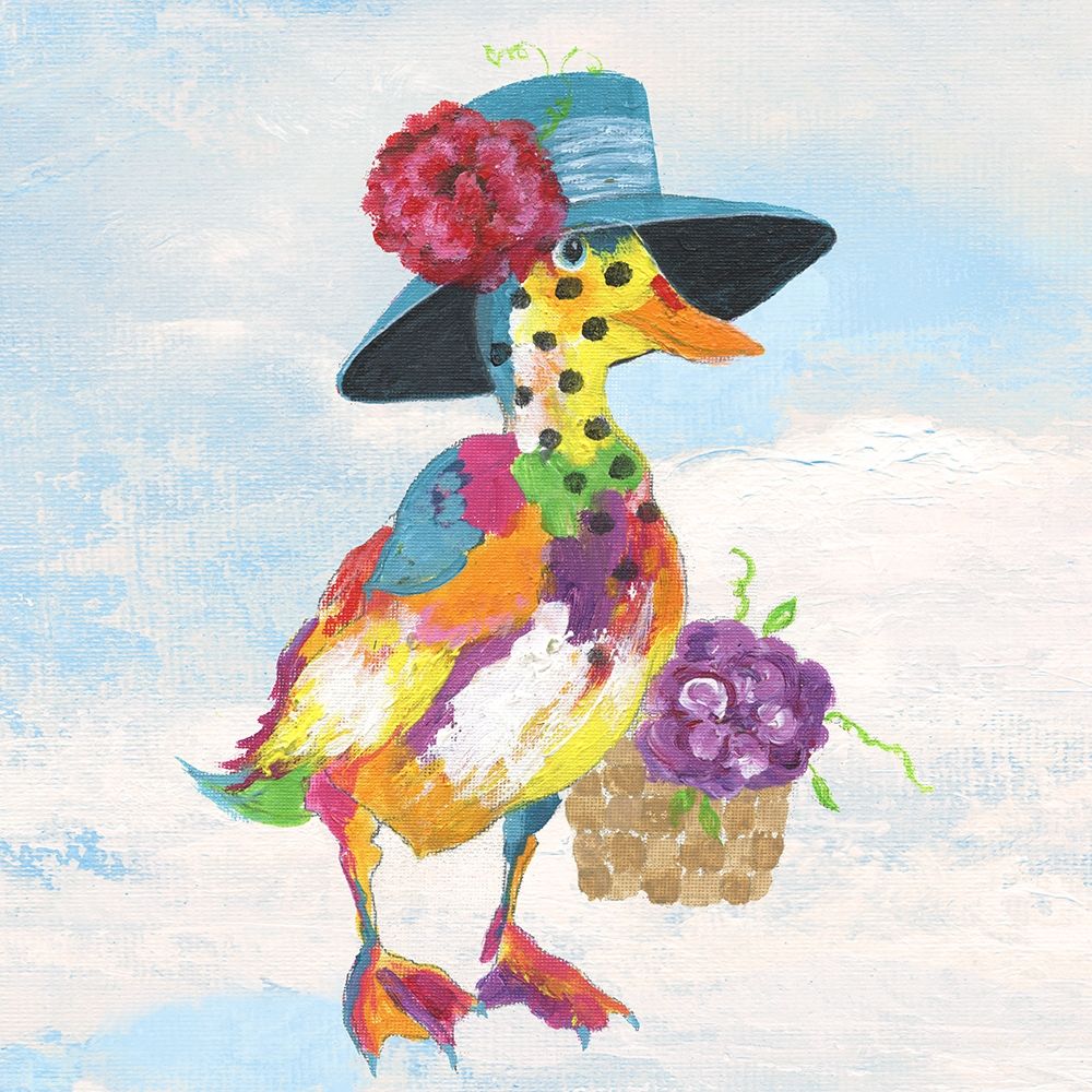 Groovy Duck and Sky art print by Tava Studios for $57.95 CAD