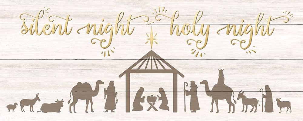 Silent Night Nativity art print by CAD Designs for $57.95 CAD
