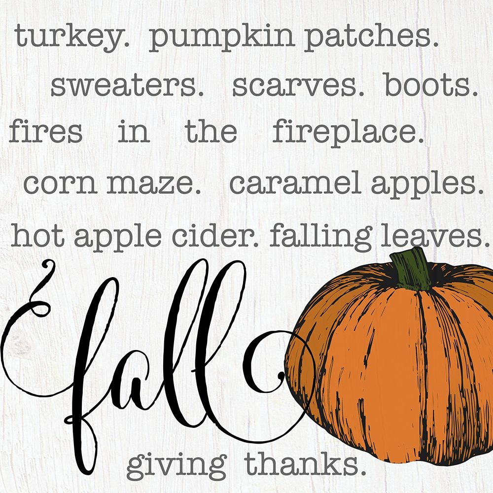 Fall Giving Thanks art print by CAD Designs for $57.95 CAD