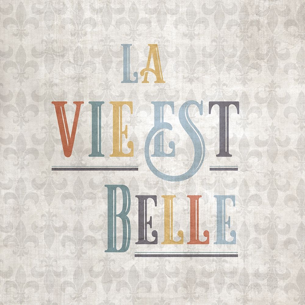 La Vie art print by CAD Designs for $57.95 CAD