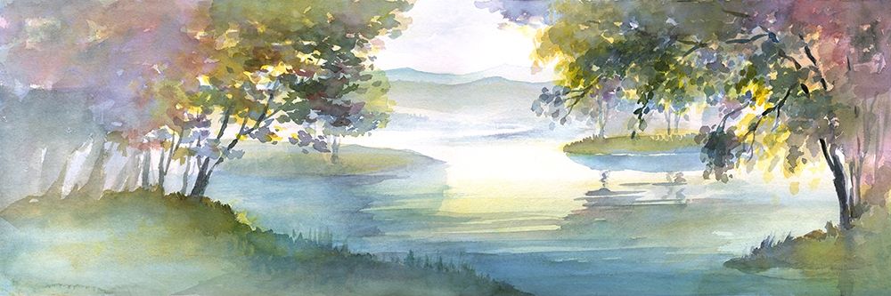 Meandering Lake I art print by Theresa Troise Heidel for $57.95 CAD
