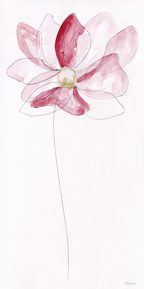 Sketchy Floral II art print by Katrina Craven for $57.95 CAD