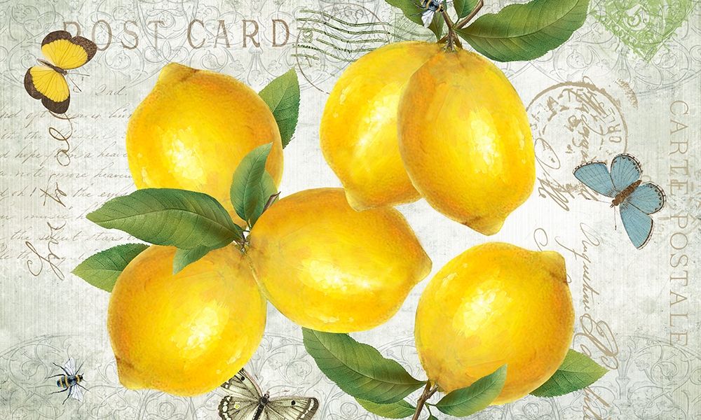 Postcard Lemons art print by Kelly Donovan for $57.95 CAD