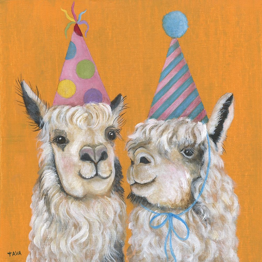 Llama Party art print by Tava Studios for $57.95 CAD