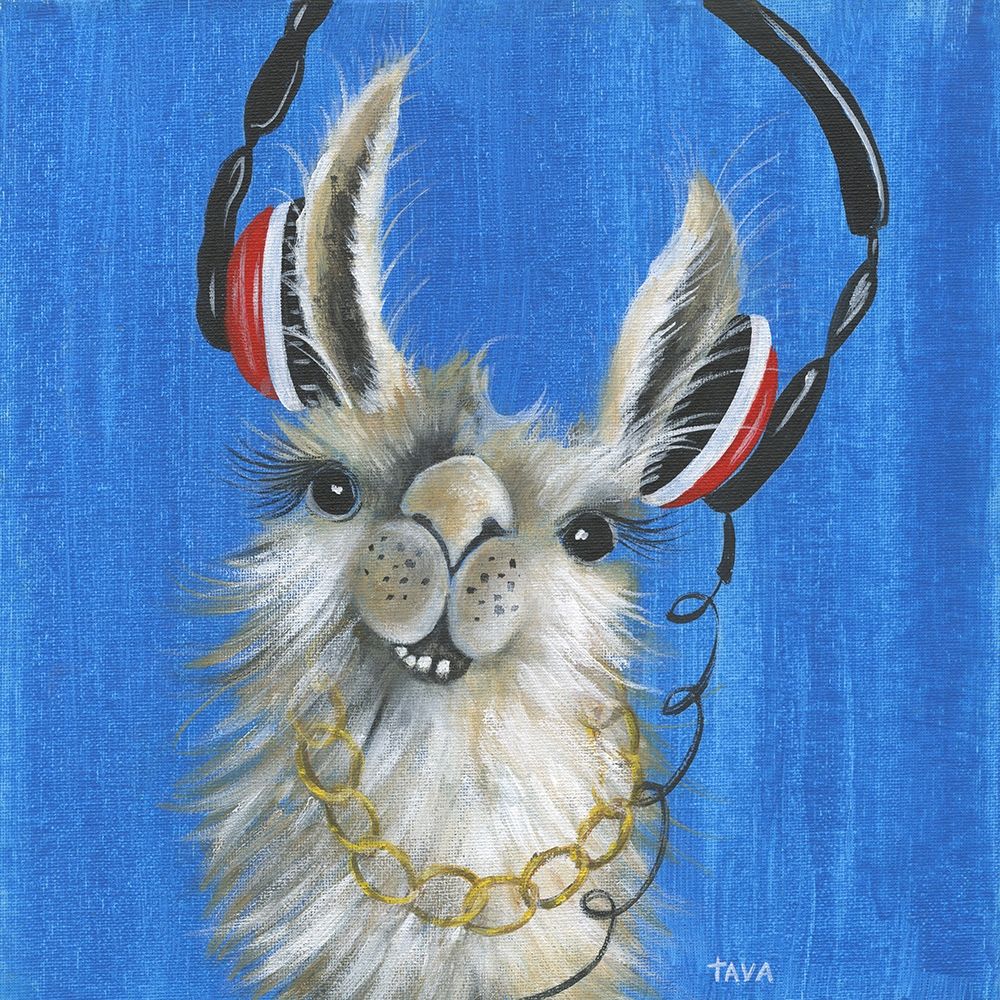 Llama Jammin art print by Tava Studios for $57.95 CAD