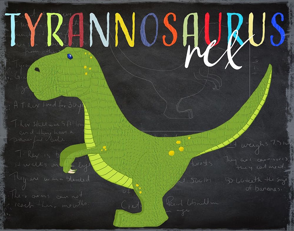 Tyrannosaurus art print by Daniela Santiago for $57.95 CAD
