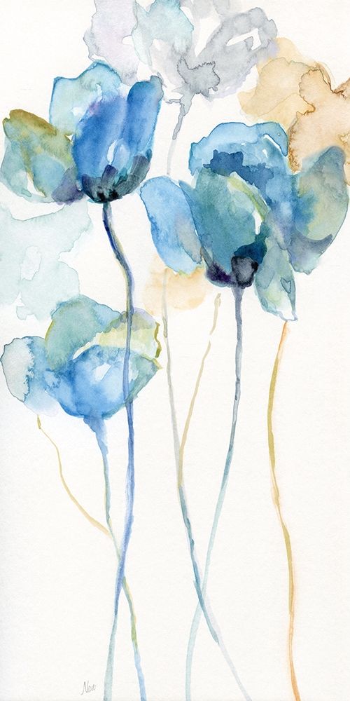 Wildflower Blues I art print by Nan for $57.95 CAD