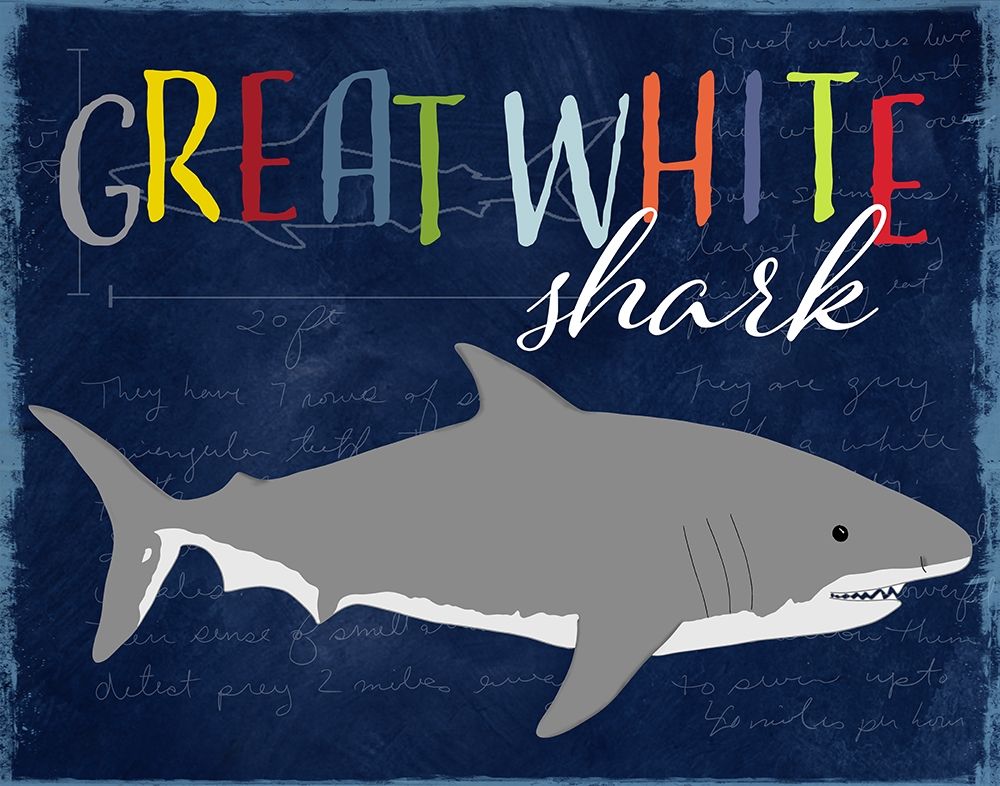 Great White Shark art print by Daniela Santiago for $57.95 CAD