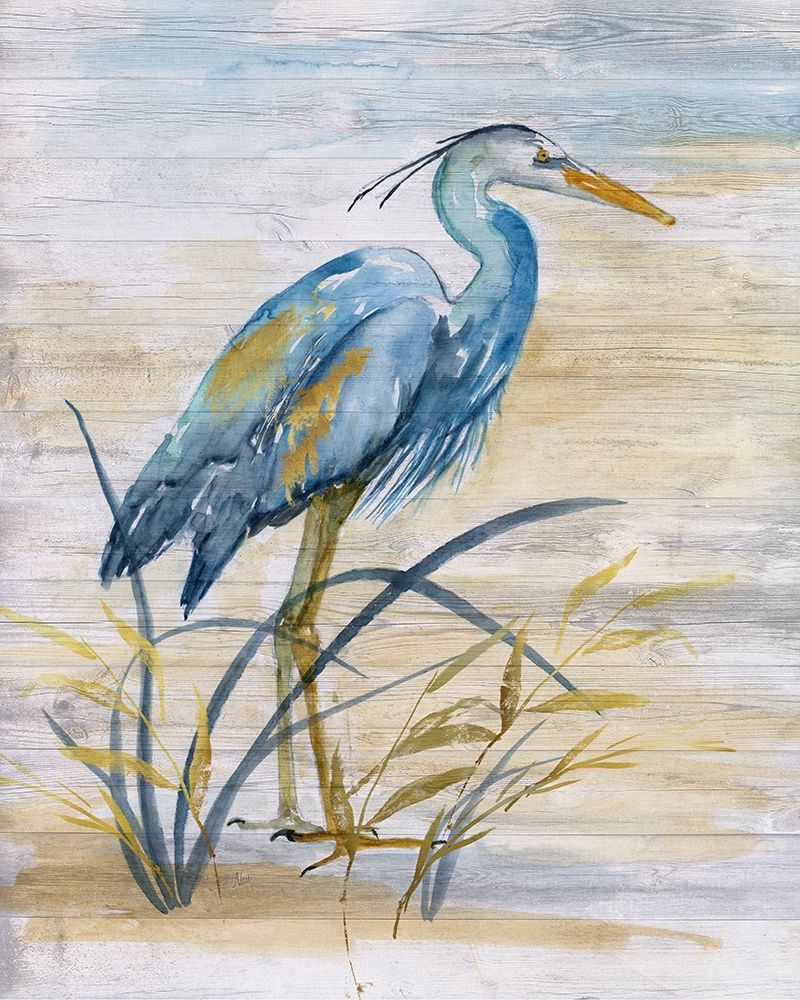 Blue Heron I art print by Nan for $57.95 CAD