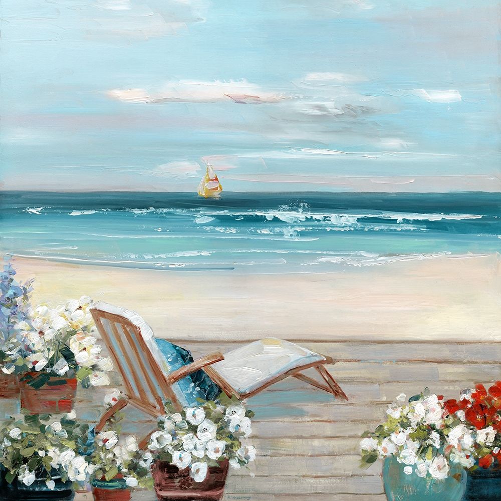 Beach House View art print by Sally Swatland for $57.95 CAD