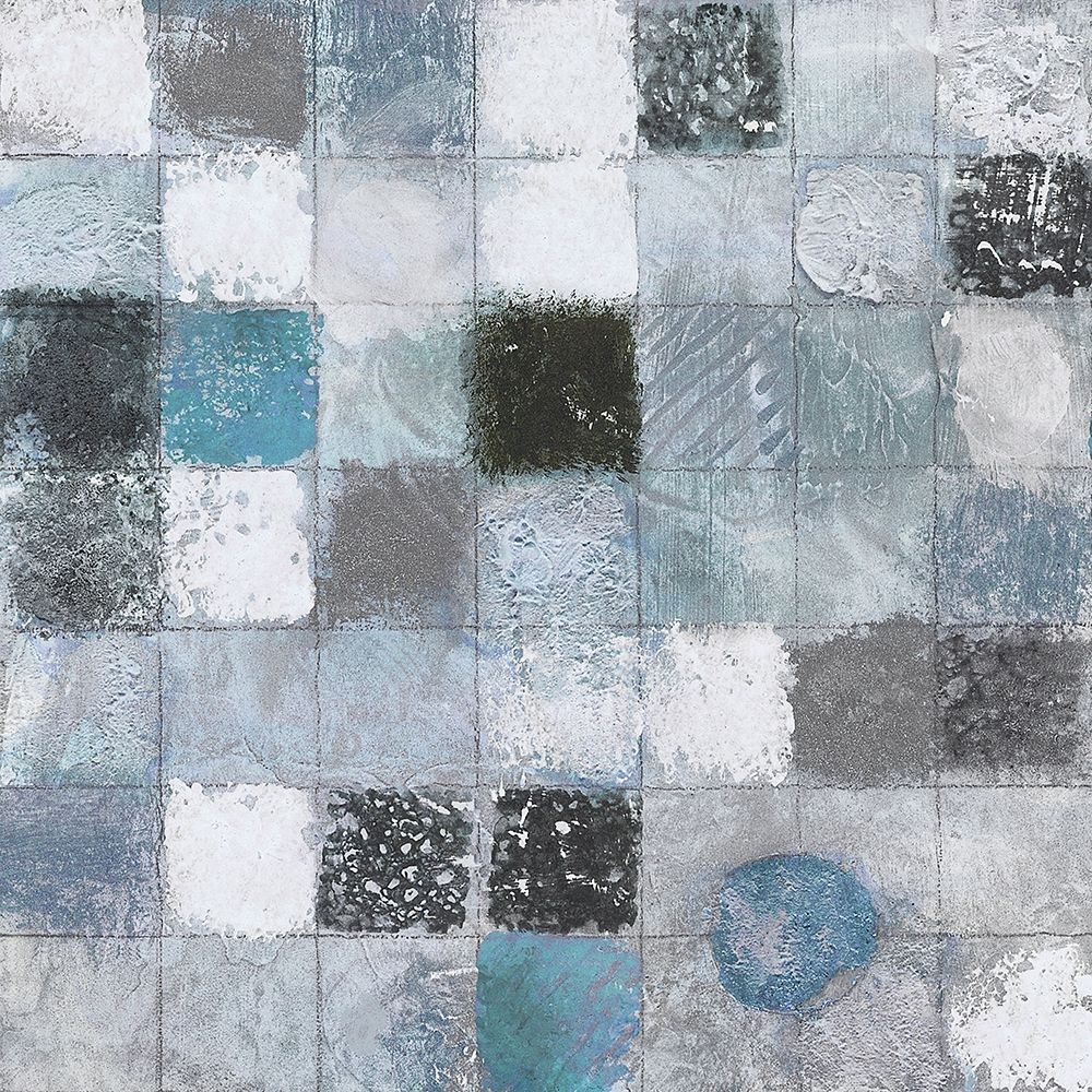 Blue Mosaic I art print by Tava Studios for $57.95 CAD