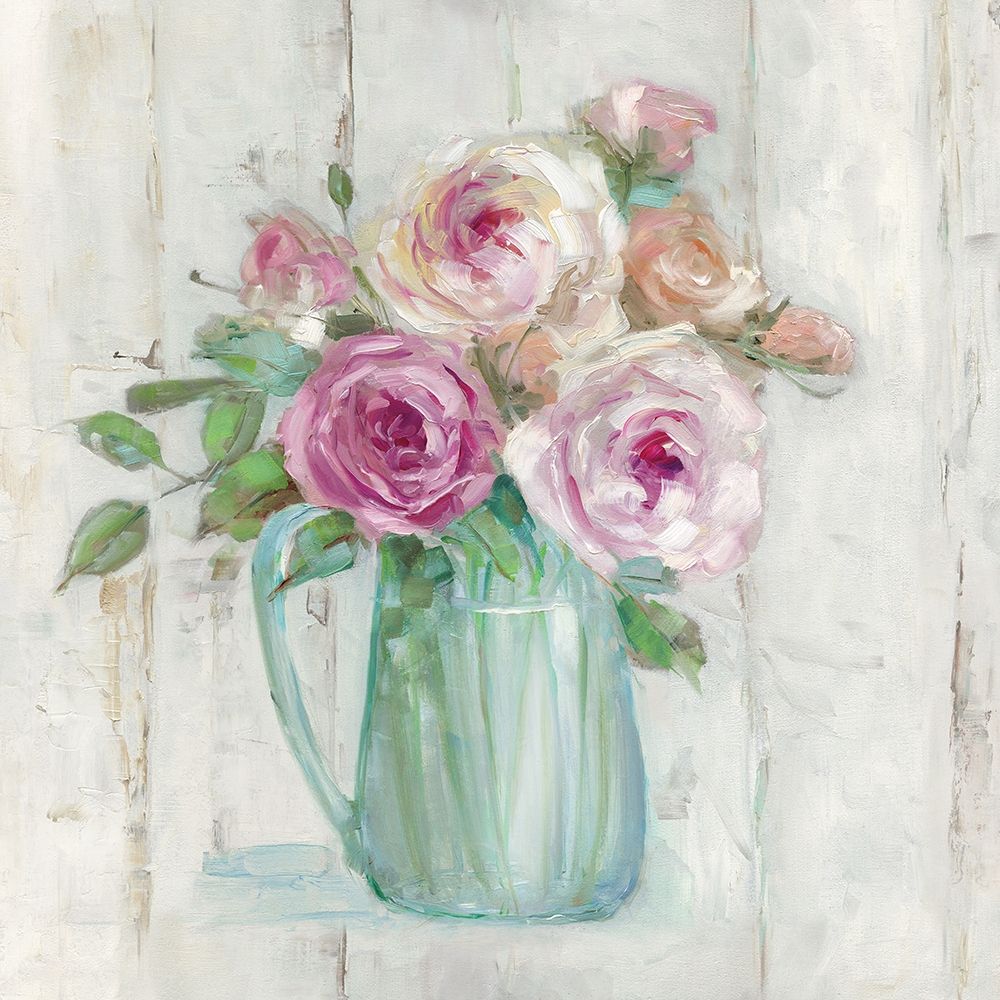 Cottage Sweet Bouquet I art print by Sally Swatland for $57.95 CAD