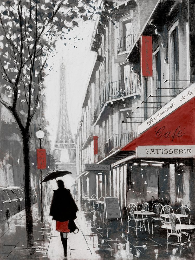 Rainy Paris I art print by E. Anthony Orme for $57.95 CAD