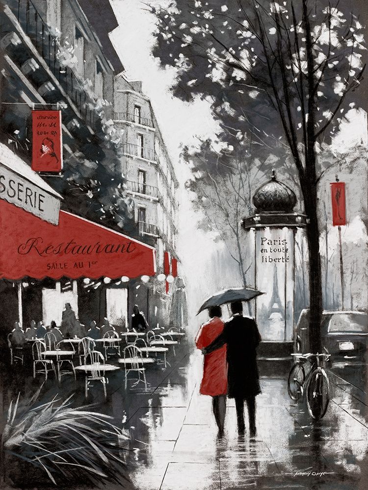 Rainy Paris II art print by E. Anthony Orme for $57.95 CAD
