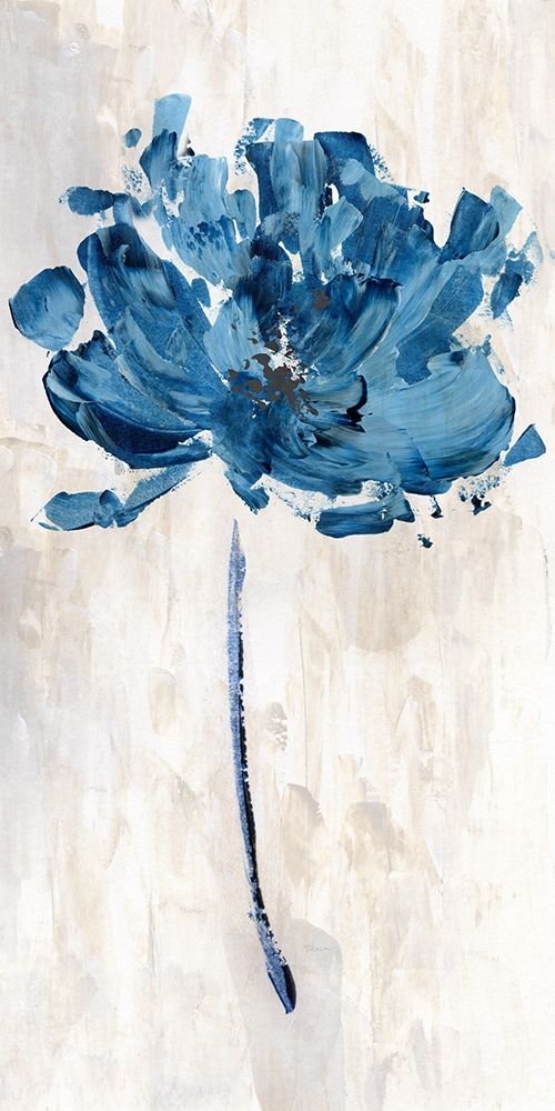 Bluejean Flower I art print by Katrina Craven for $57.95 CAD