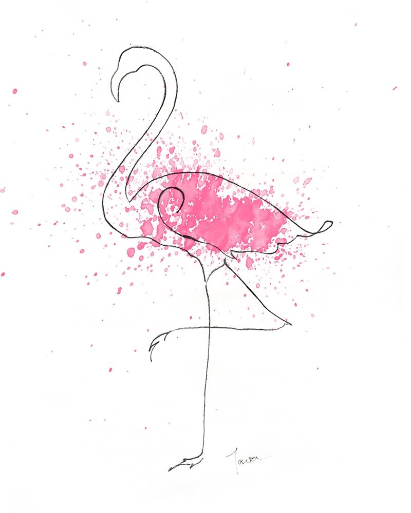 Flamingo Splash II art print by Tava Studios for $57.95 CAD