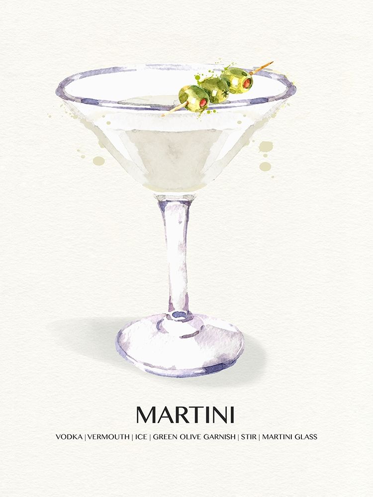 Martini art print by Susan Jill for $57.95 CAD