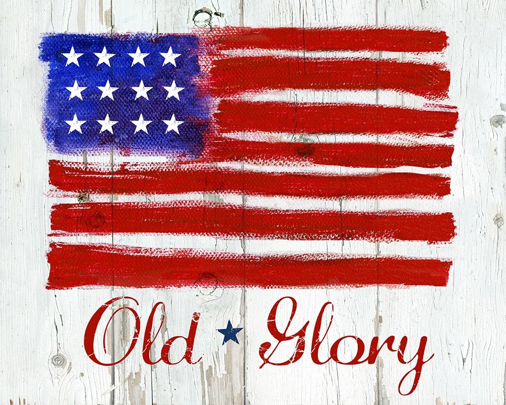 Old Glory art print by Jan Cole for $57.95 CAD